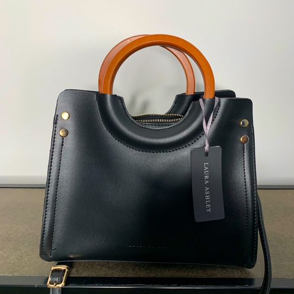 Laura Ashley | Bags | Black Laura Ashley Shoulder Bag | Poshmark